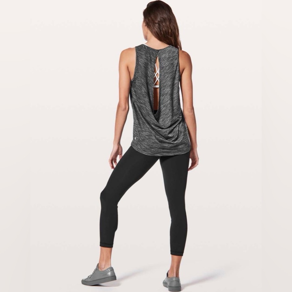 Lululemon Low Key Tank Silver Heathered Black Size 8 (no tag)
